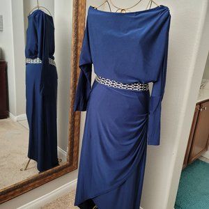 Navy Formal Dresses Large (8-10)